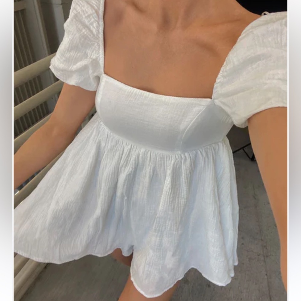 Princess Polly Lorna Romper White
